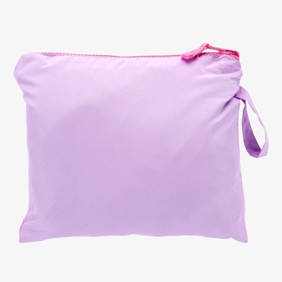 OshKosh Lightweight Packable Hooded Rain Jacket Windbreaker Purple Blue Size 4T - Picture 8 of 8